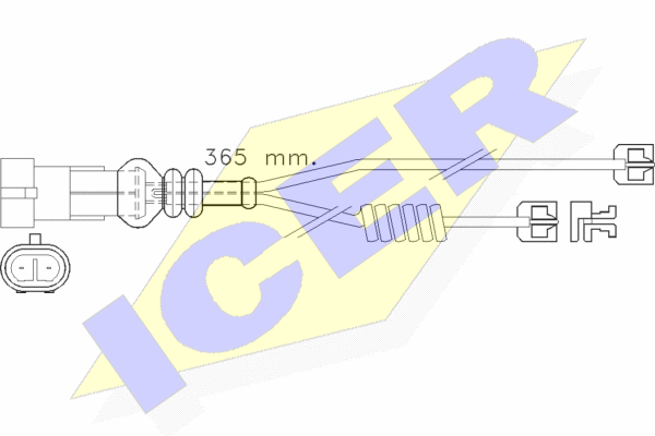 Senzor de avertizare,uzura placute de frana 610301 E C ICER